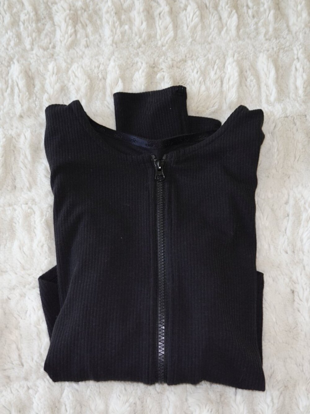 Alo Yoga Black Jacket Zipper Shirt Full Zip